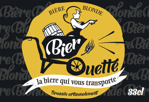 étiquette bier'ouette blonde biere locale amboise