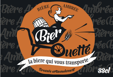 étiquette bier'ouette ambrée biere locale amboise